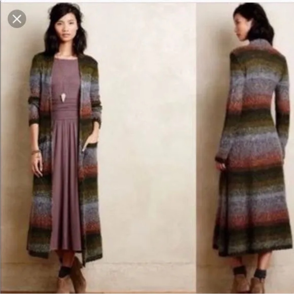 Sleeping on Snow Anthropologie long duster sweater - S